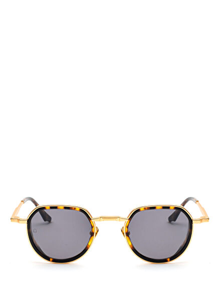 Barnet Gold Havana Titanium Unisex Sunglasses