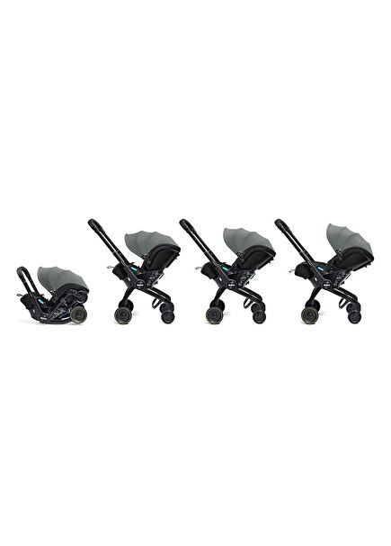 X Bebek Arabasına Dönüşen Tekerlekli Gr 0 i-Size Slate Green 3 Yatış Pozisyonlu Ana Kucağı Oto Koltuğu