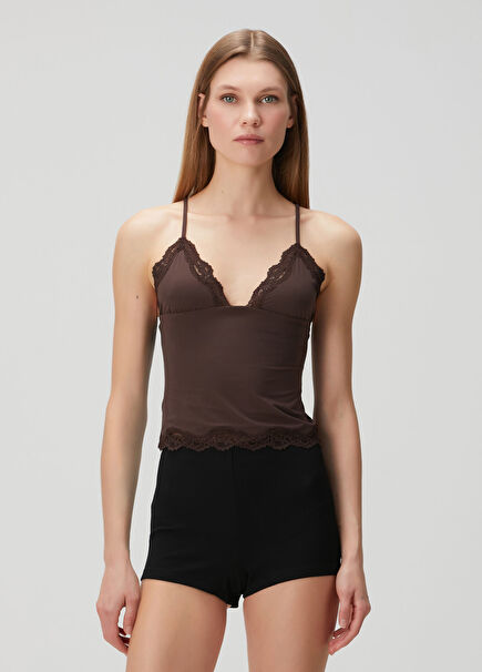 Triangle Cami Kahverengi Atlet