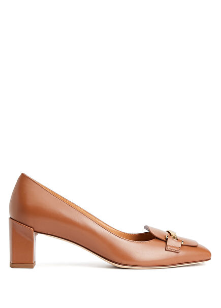 Tan Leather Pumps