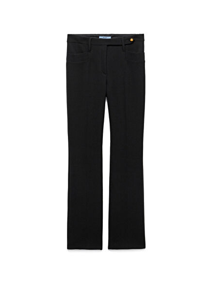 Natté Black Women's Trousers