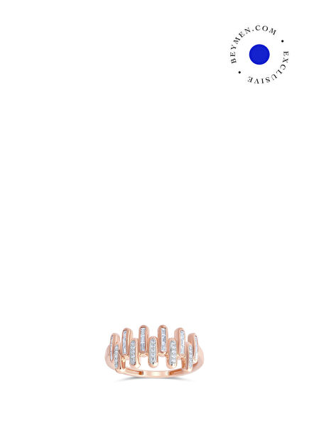 Luna Velvet Diamond Stone 14K Rose Gold Women's Ring