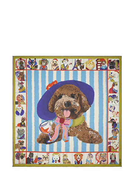 Poodle Love Cotton Scarf