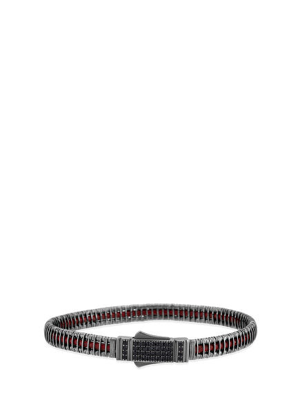 Redline 925 Sterling Silver Men's Bracelet