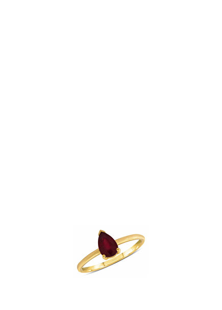 Ruby 14K Gold Women's Ring