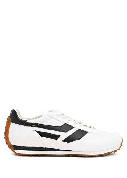 Mick Siyah Beyaz Erkek Deri Sneaker