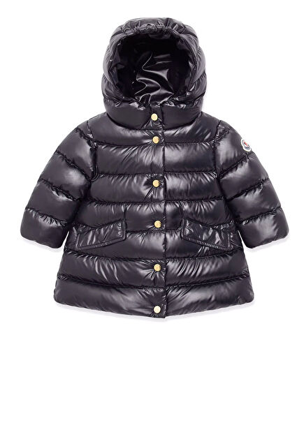 Navy Blue Hooded Girls Coat