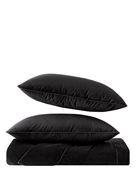 Velvet Black Bedspread