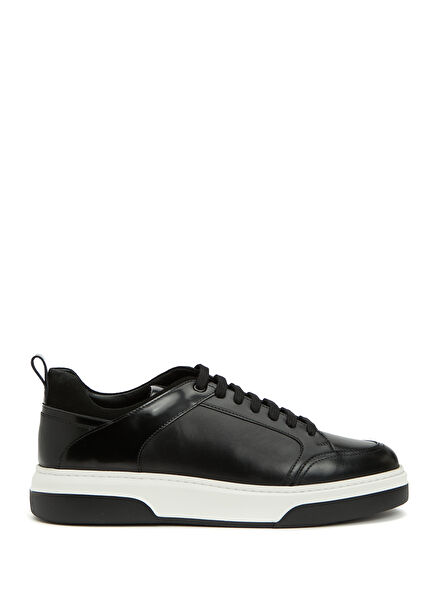 Siyah Erkek Deri Sneaker