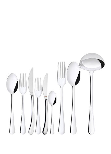 Settimocielo Inox Steel 75 Pieces 12 Person Cutlery Set