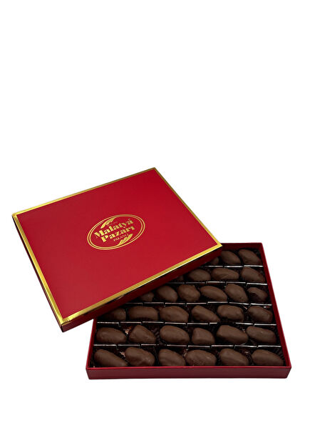 Kırmızı Premium Kutulu Çikolata Kaplı Hurma 1000 gr