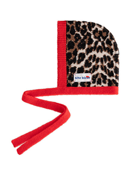 Elodie Leopard Women's Bow-Tie Bonnet