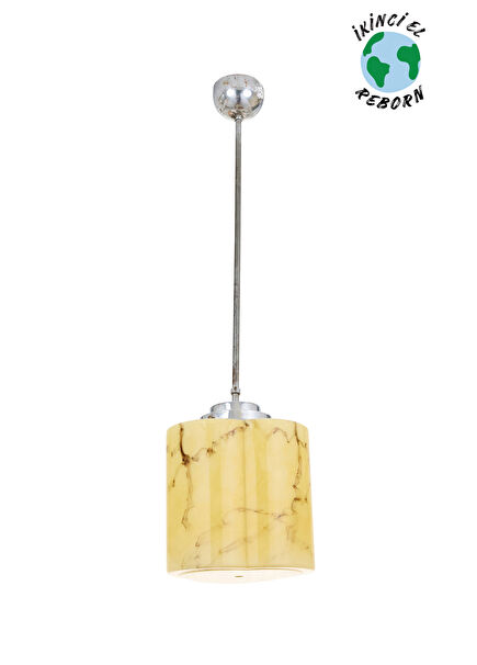 Opalin Metal Gövdeli Sarkıt Avize