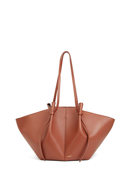 Mochi Large Turuncu Kadın Deri Alışveriş Çantası