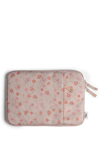 Flowers Protective Tablet Case with Zipper and Pocket