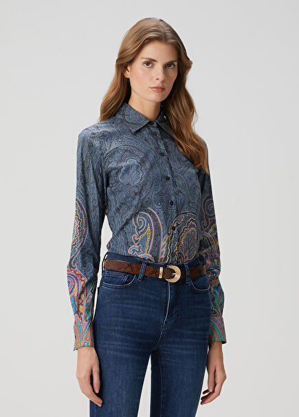 Multicolour Ethnic Patterned Shirt