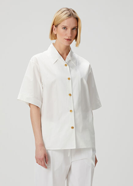 Owen White Poplin Shirt