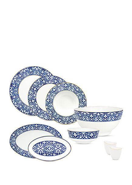 Blue Legacy 54 Piece Porcelain Dinner Set