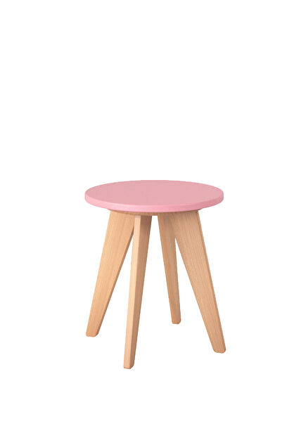 Pink Wooden Children's Stool