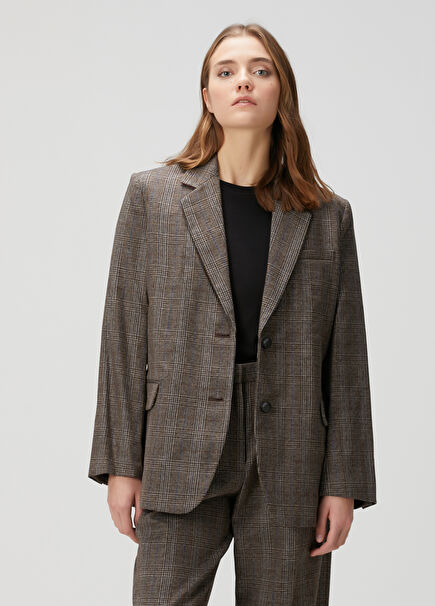 Brown Wool Blazer