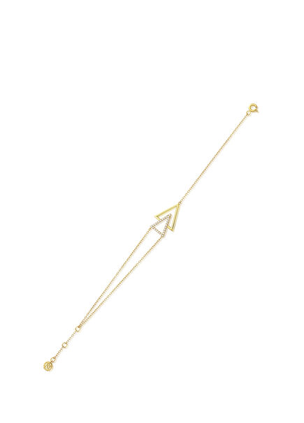 Silhouette 14 Ayar Altın Kadın Bileklik