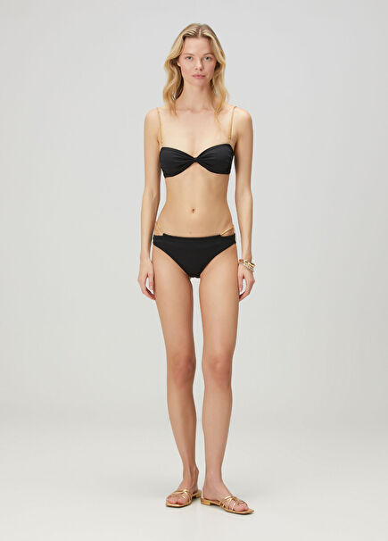 Black Chain Triangle Bikini Set