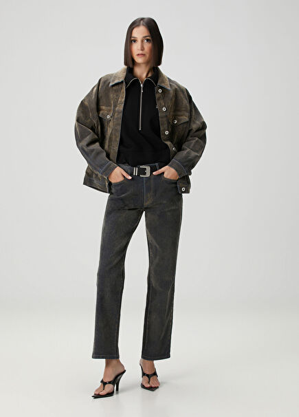 Kahverengi Kadife Jean Pantolon