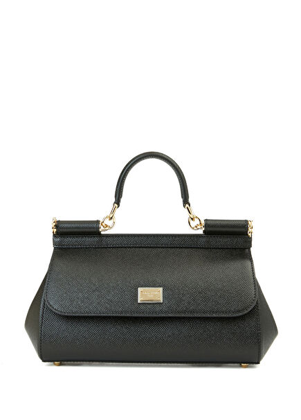 Sicily Medium Siyah Kadın Deri Çanta