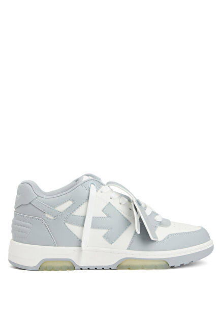 Gri Beyaz Erkek Deri Sneaker