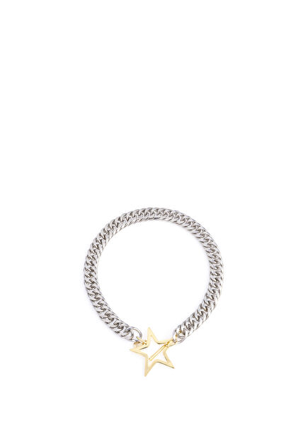 All Star Gold And Silver Plated Women's Necklace