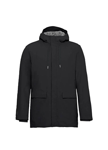 Coreway Black Men's Hooded Parka