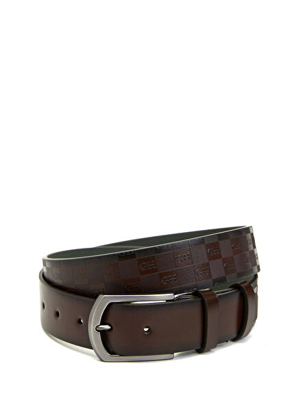 Brown Mens Leather Belt
