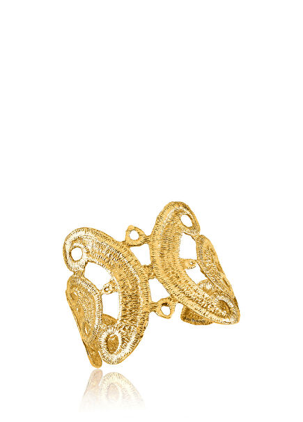 Lace Kadın Gümüş Altın Kaplama Bileklik