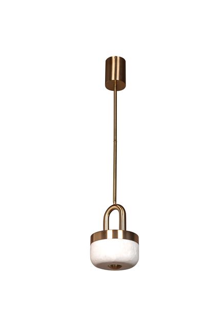 Harare Tumbled White Marble Pendant Chandelier
