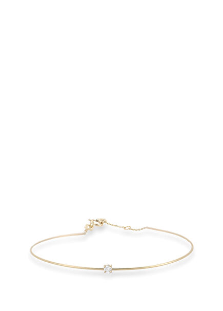 Yolo Diamond-studded 14 Carat Gold Women's Bracelet