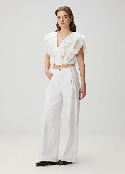 Everly White Wide Leg Jeans