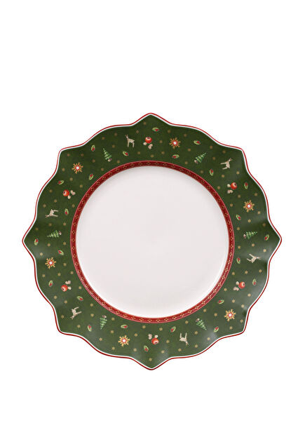 Toy's Delight Christmas Green Porcelain Dinner Plate 29 cm