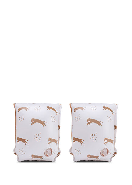 Brown Leopard 2-6 Years Inflatable Swimming Sleeve