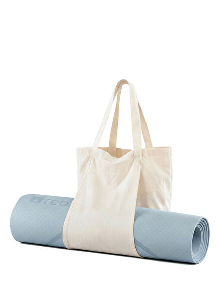 Bej Pamuklu Yoga Pilates Mat Çantası