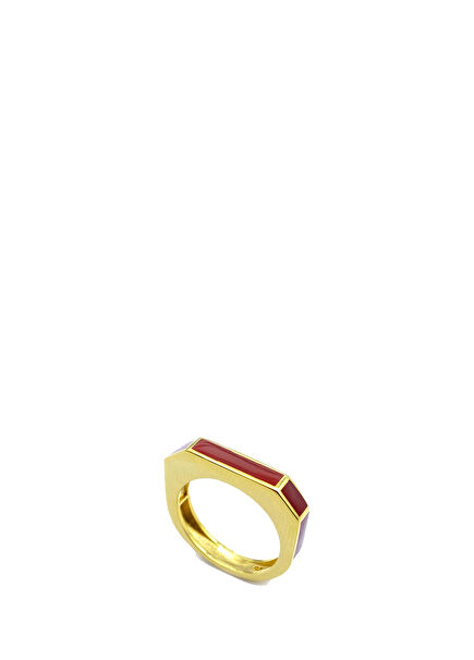 Lynda Terracotta Hexagon Women's Ring