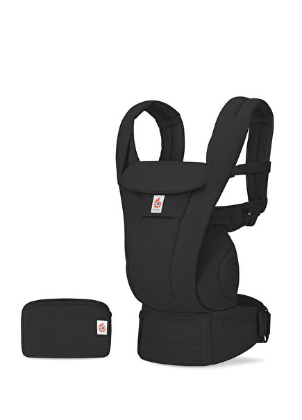 Omni Breeze SoftFlex Mesh Onyx Black 100% Cotton 4 Ergonomic Kangaroo with Carrying 0-48 Months Position