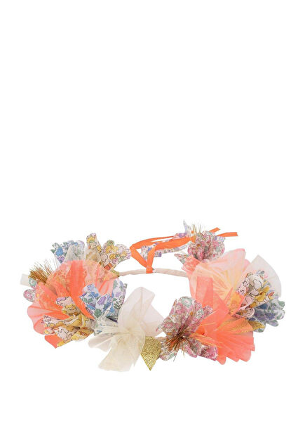 Çiçekli Halo Kız Çocuk Parti Tacı