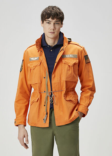 Orange Hooded Coat