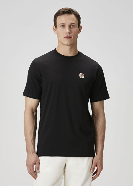 Felipe Siyah Patch Detaylı T-Shirt
