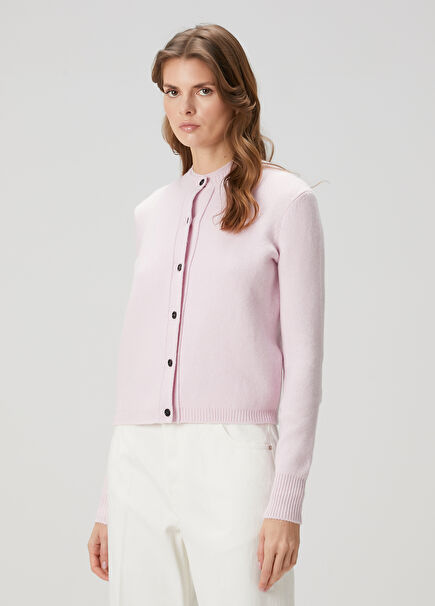 Pink Cashmere Cardigan