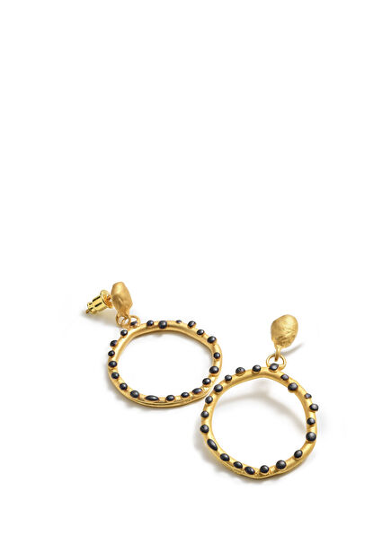 Elemental Mouri Womens Gold-Plated Silver Earrings