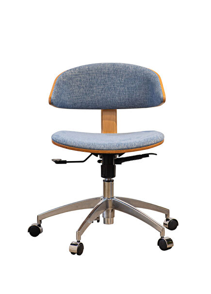 Fila Natural Beige Metal-Legged Office Chair