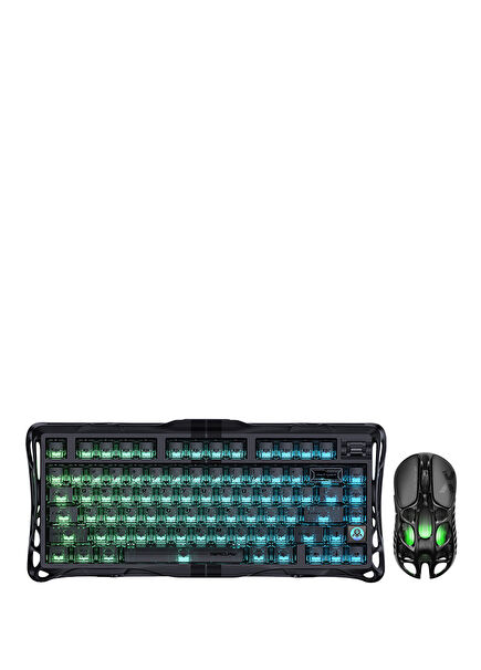 Mercury V75 Hall Effect Rapid Trigger Siyah 8.000 Hz Kablolu Manyetik Klavye + XPro 32.000 DPI RGB Kablosuz Mouse Oyuncu Seti