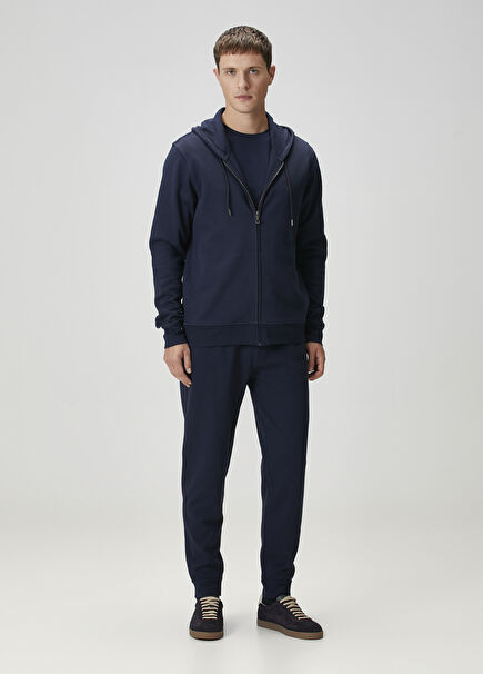 Navy Blue Organic Cotton Sweatpants