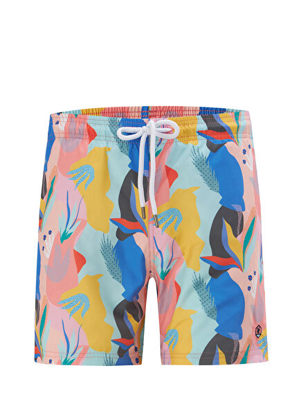 Vince Colorful Patterned Swim Shorts